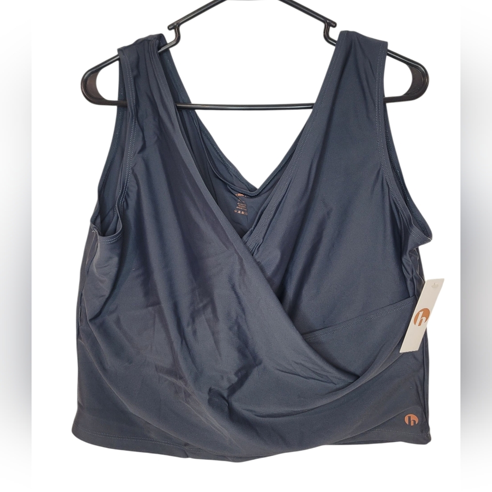 Honey Mark Basil Wrap Top NWT 2XL